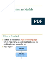 Introduction To Matlab