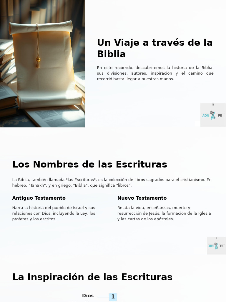 Un Viaje A Traves de La Biblia - ADN | PDF | Biblia | Viejo Testamento