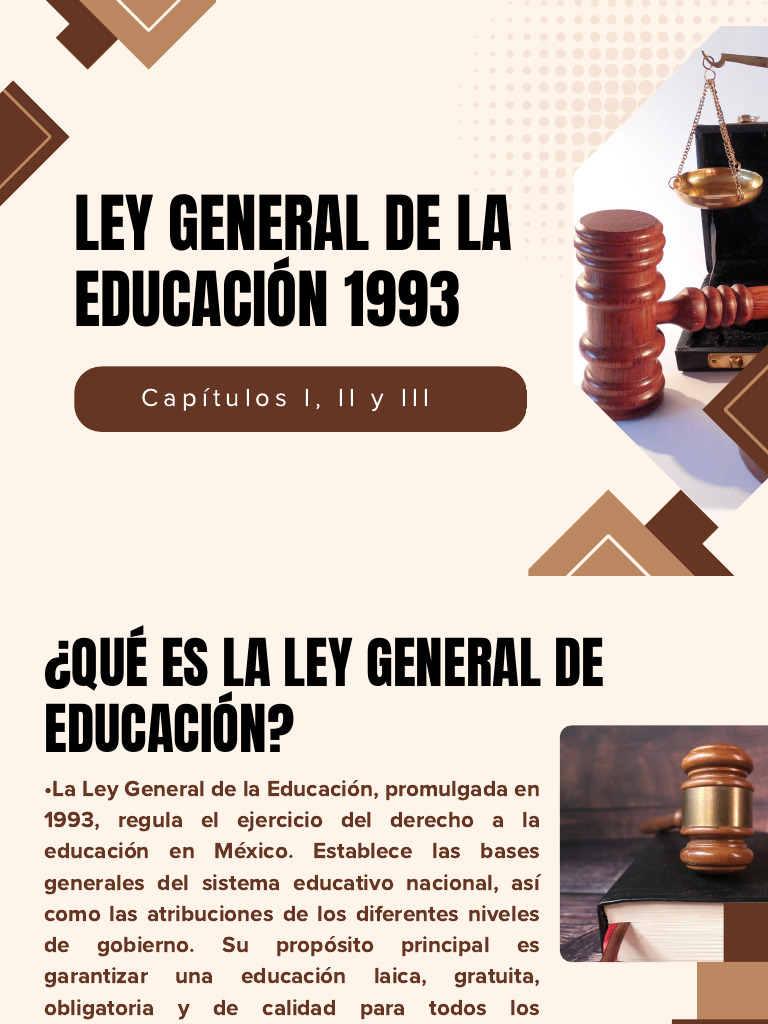 Ley General de La Educacion 1993 Extendida | PDF | Inclusión (Educación ...