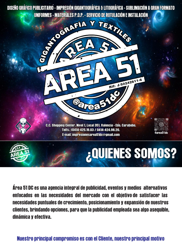 Portafolio Area 51 2025 | PDF | Publicidad | Diseño gráfico