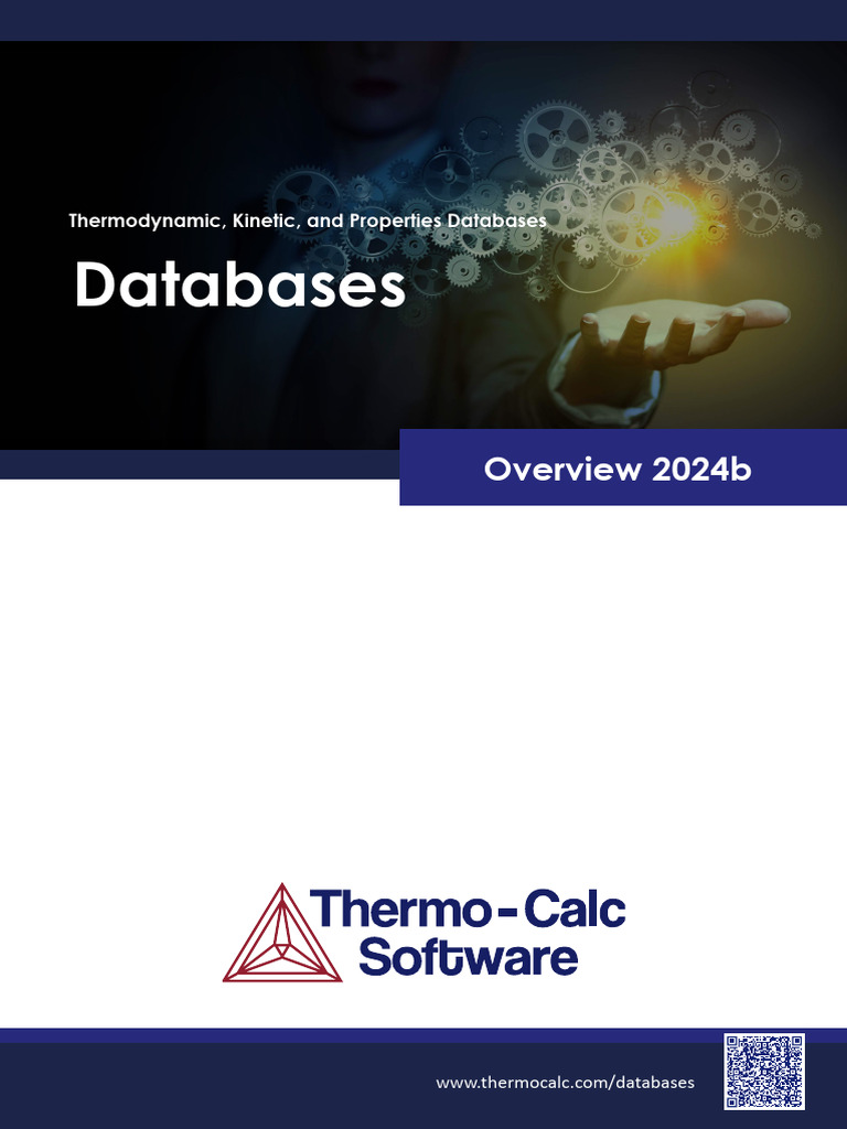 Thermo-Calc Database Overview 2024 | PDF | Metallic Elements | Physical ...