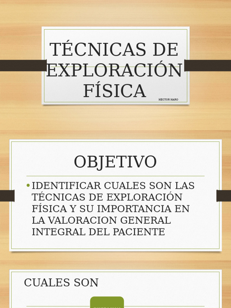 Técnicas de Exploración Física | PDF