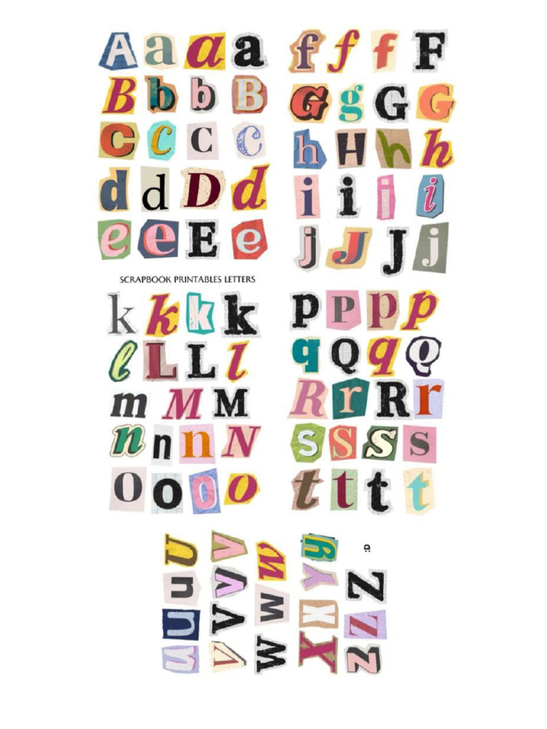 Letras Imprimibles (Periodico) | PDF