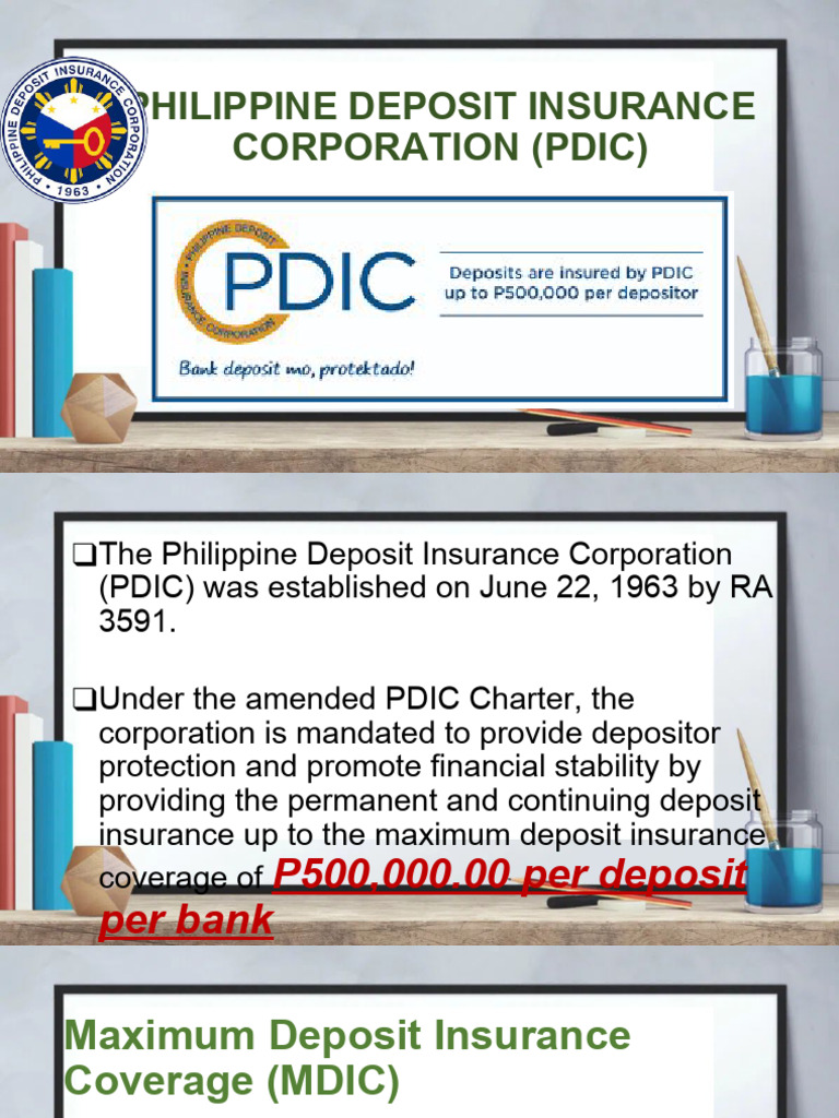 Philippine Deposit Insurance Overview | PDF | Deposit Insurance | Banks