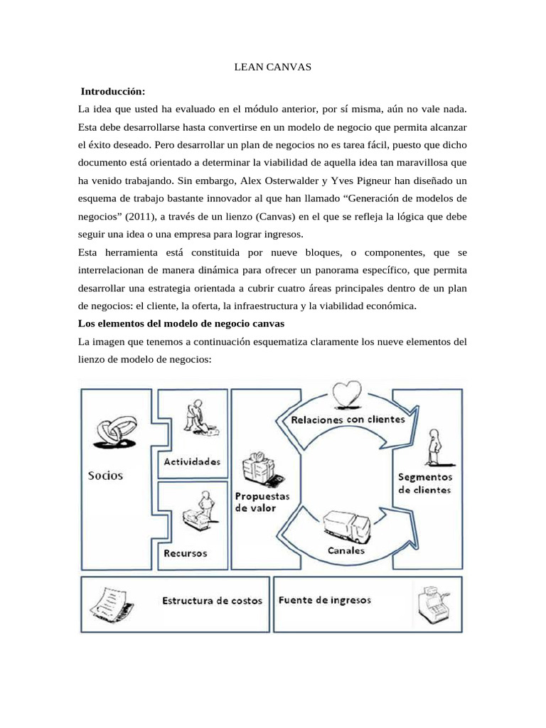 Guía Completa del Lean Canvas | PDF | Modelo de negocio | Sector privado