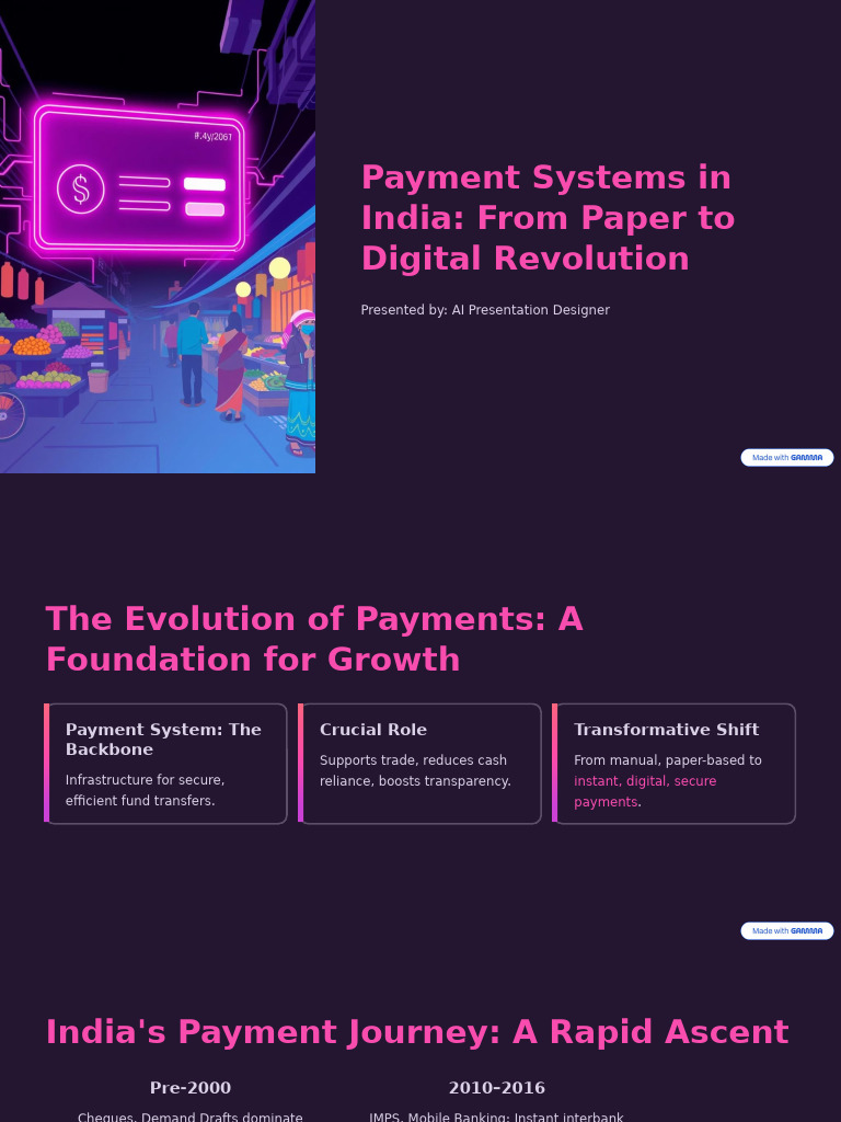 Payment Systems in India From Paper To Digital Revolution | PDF ...