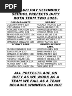 Duty Rota 2026 t1 | PDF