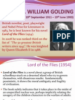 Lord of The Flies (1954) .: Writers Since 1945". He Was Knighted