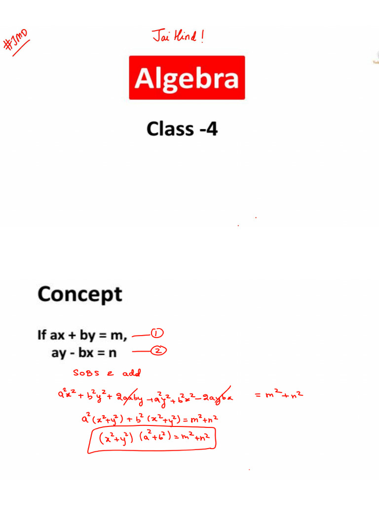 Class-4 Algebra QA | PDF