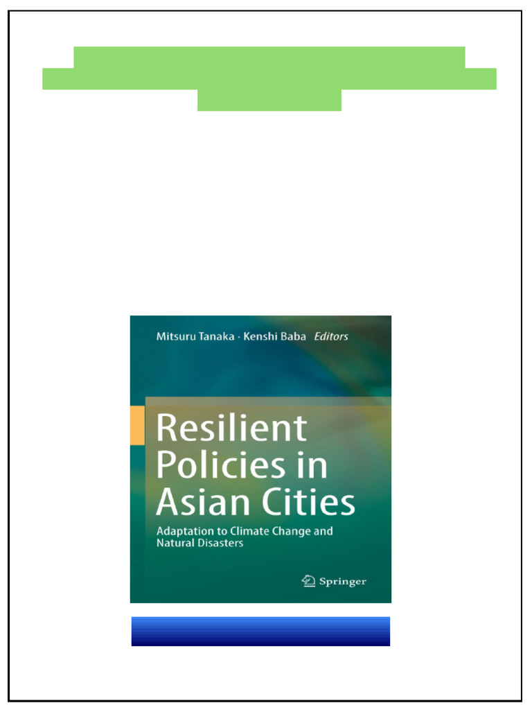 Resilient Policies in Asian Cities Adaptation to Climate Change and ...
