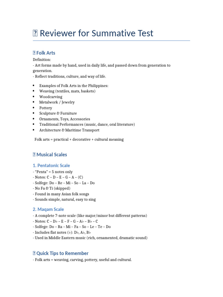 Reviewer FolkArts Scales | PDF