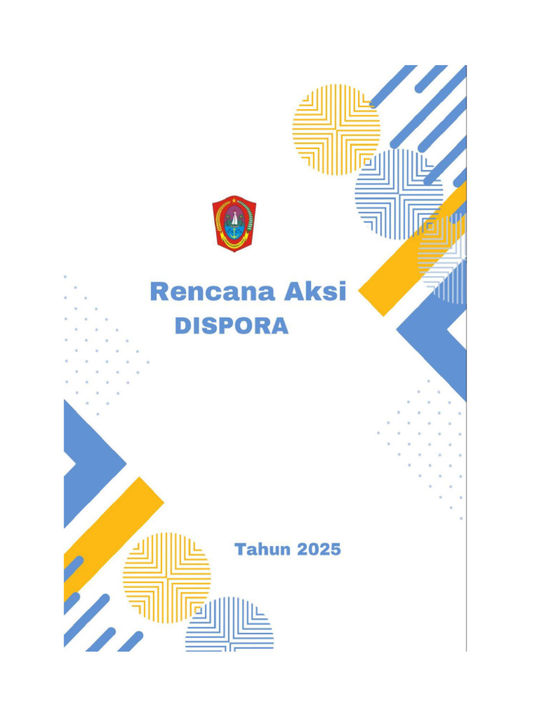 Cover Rencana Aksi Dispora Tahun 2025 | PDF