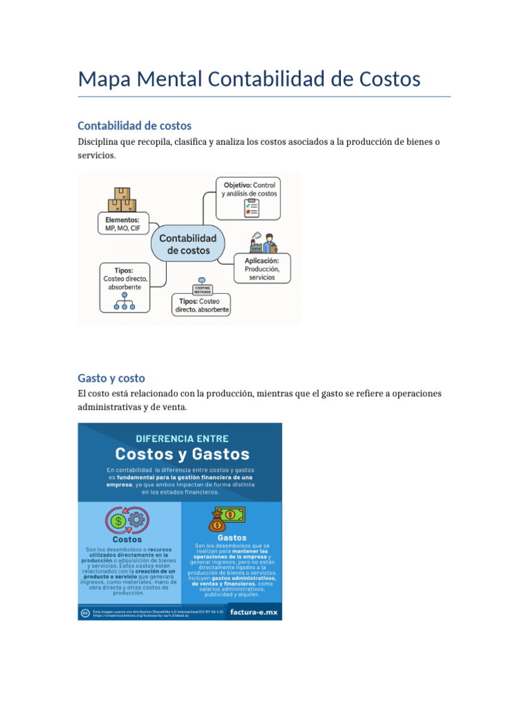 Guía Completa de Contabilidad de Costos | PDF