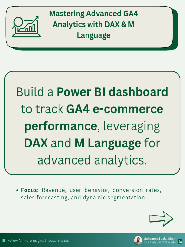 GA4 E-commerce Analytics with DAX | PDF | Data Analysis | Forecasting