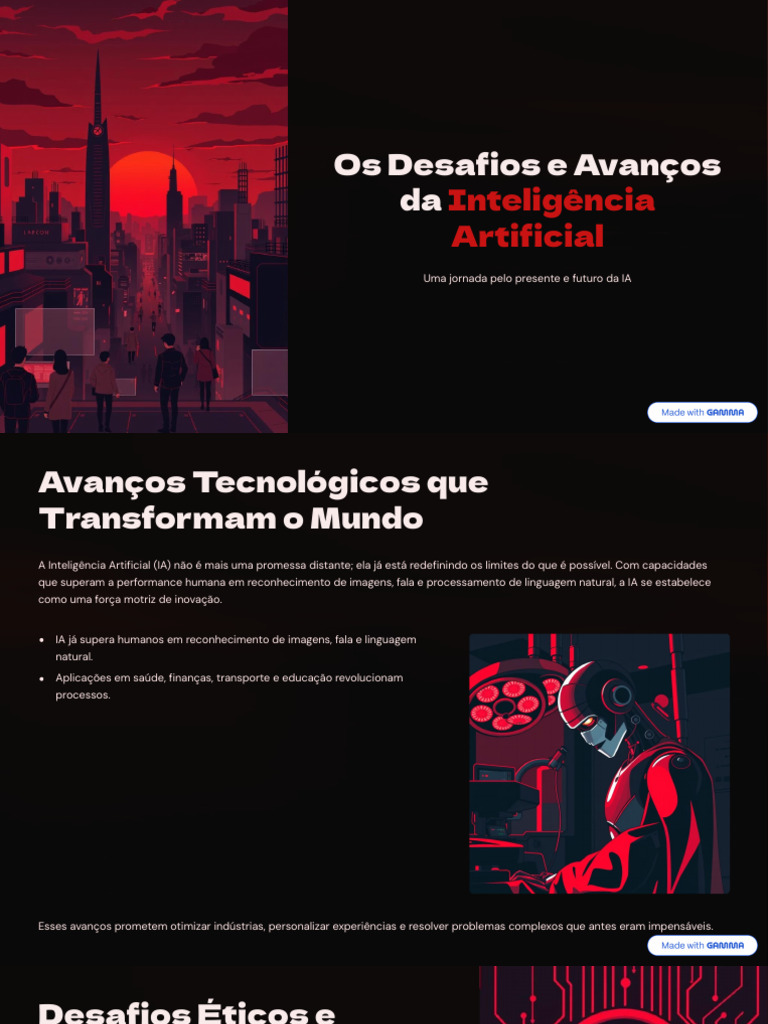 Desafios e Avanços da Inteligência Artificial | PDF | Inteligência ...
