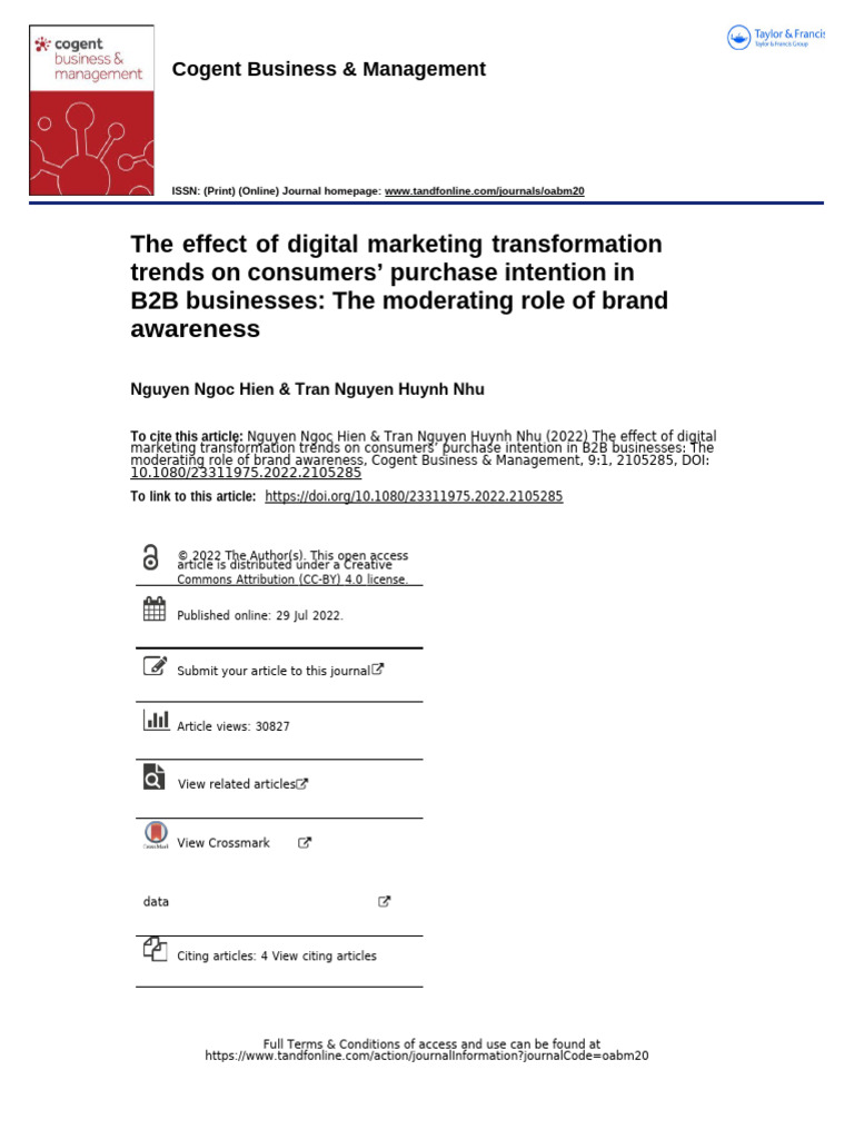 Digital Marketing Impact on B2B Purchases | PDF | Digital Marketing ...