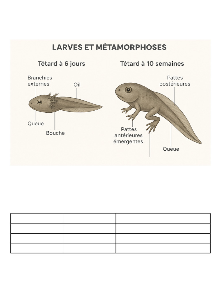 Métamorphoses des insectes et larves | PDF