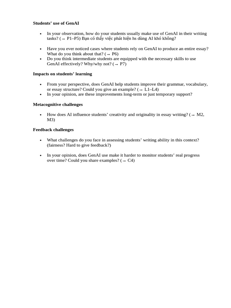 Analyzing Students' Use of GenAI in Writing | PDF