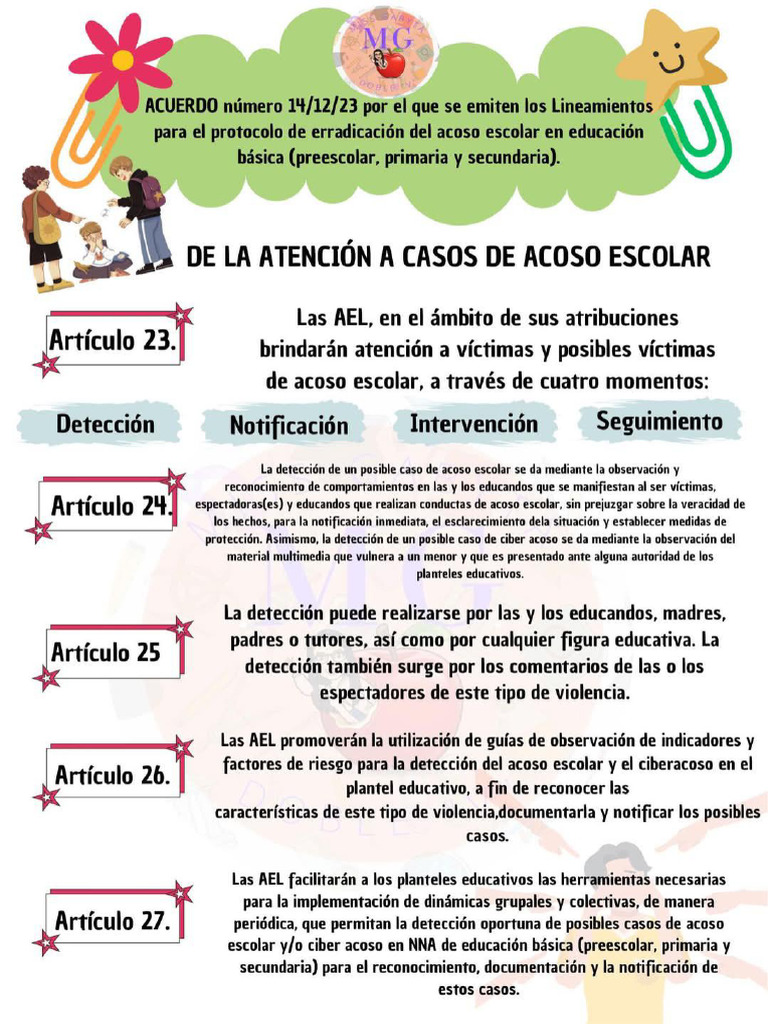 Protocolo de Erradicación del Acoso Escolar | PDF | Acoso cibernético