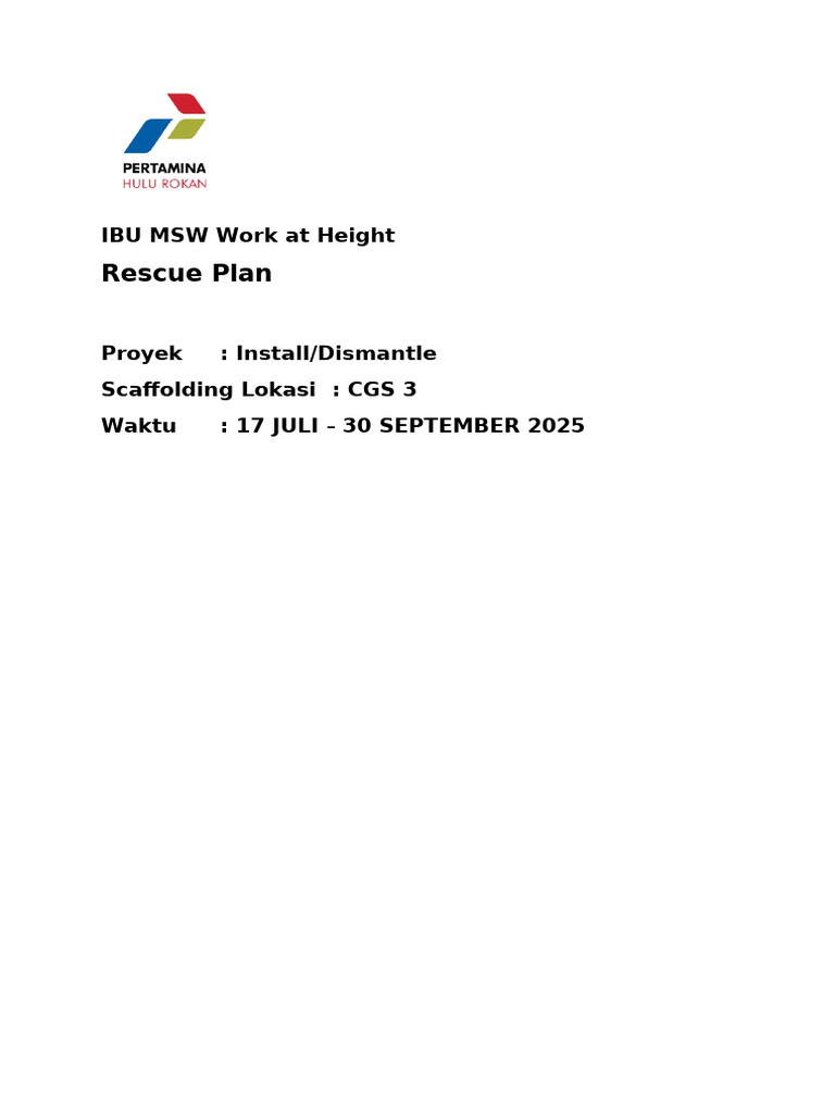 Rescue Plan Wah | PDF