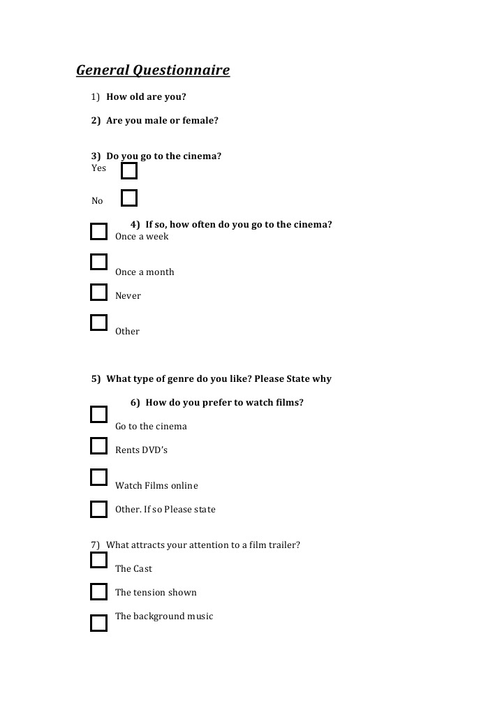 General Questionnaire Monique | PDF