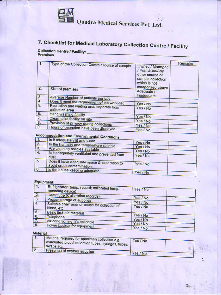 Blood Collection Checklist - 2025 | PDF