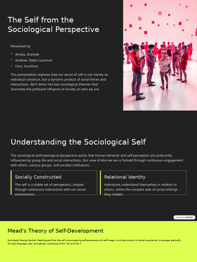 Understanding the Interactional Self | PDF | Identity (Social Science ...
