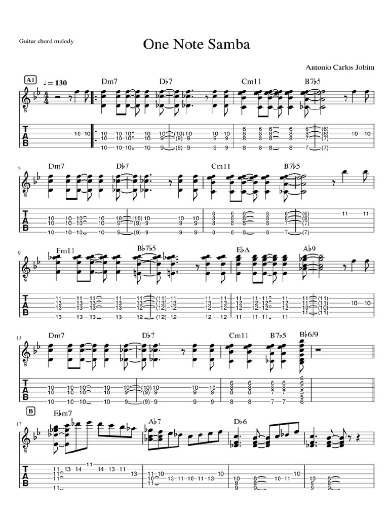 One Note Samba | PDF