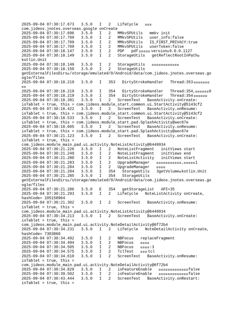 Android App Lifecycle Logs Analysis | PDF