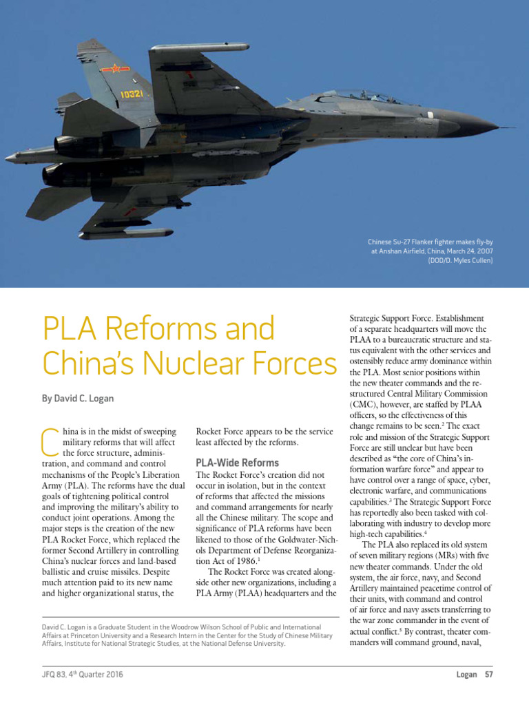 China’s PLA Reforms and Rocket Force | PDF | People's Liberation Army ...