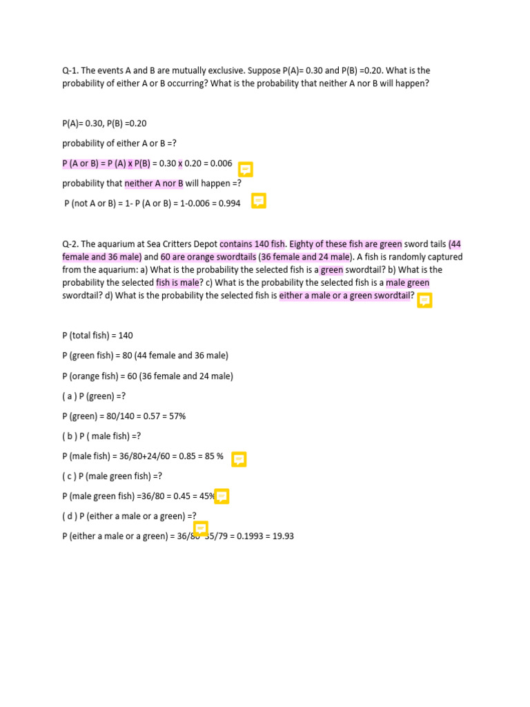 WEEK TWOexercise | PDF | Probability Distribution | Statistical Theory, image size:768x1024