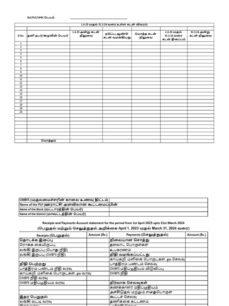 PLF R&P, Loan Format | PDF