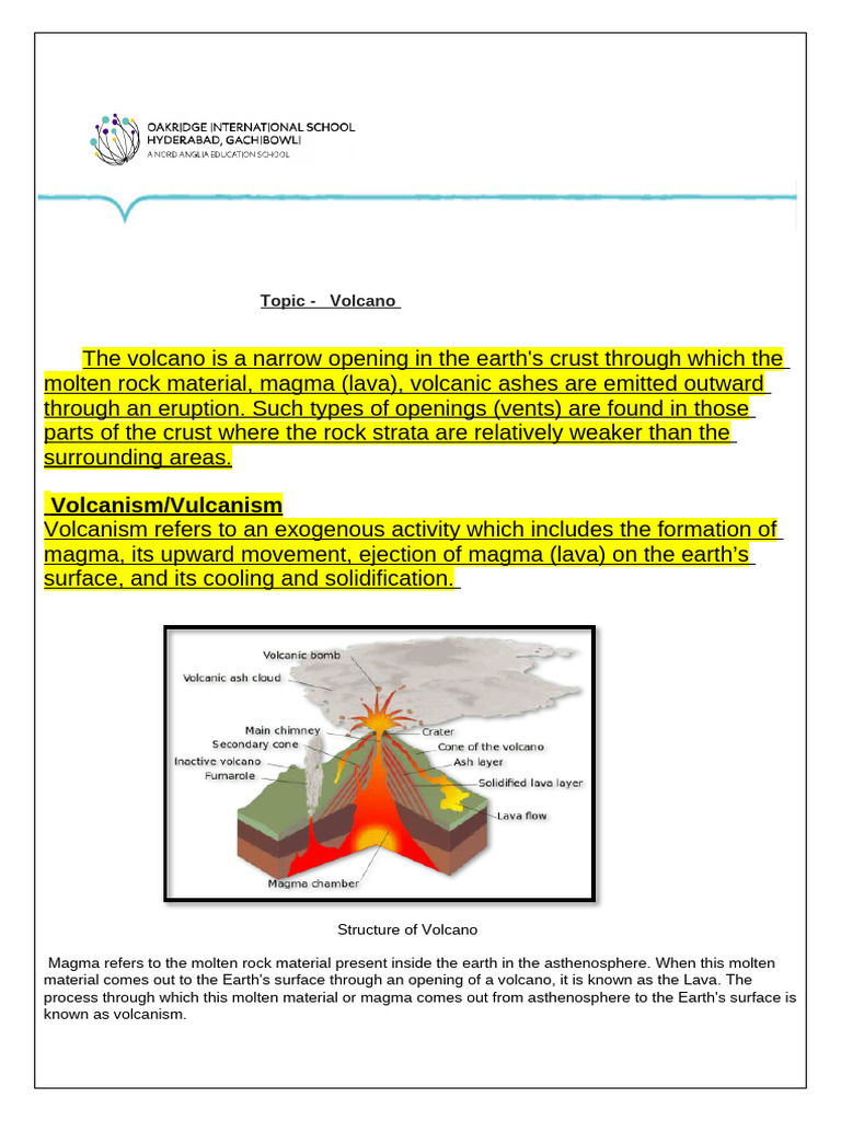 Understanding Volcanoes and Eruptions | PDF | Volcano | Lava