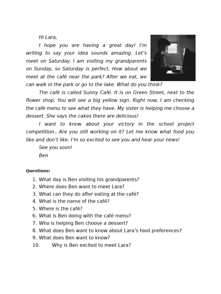 Present Continuous Reading Comprehension 160271 | PDF