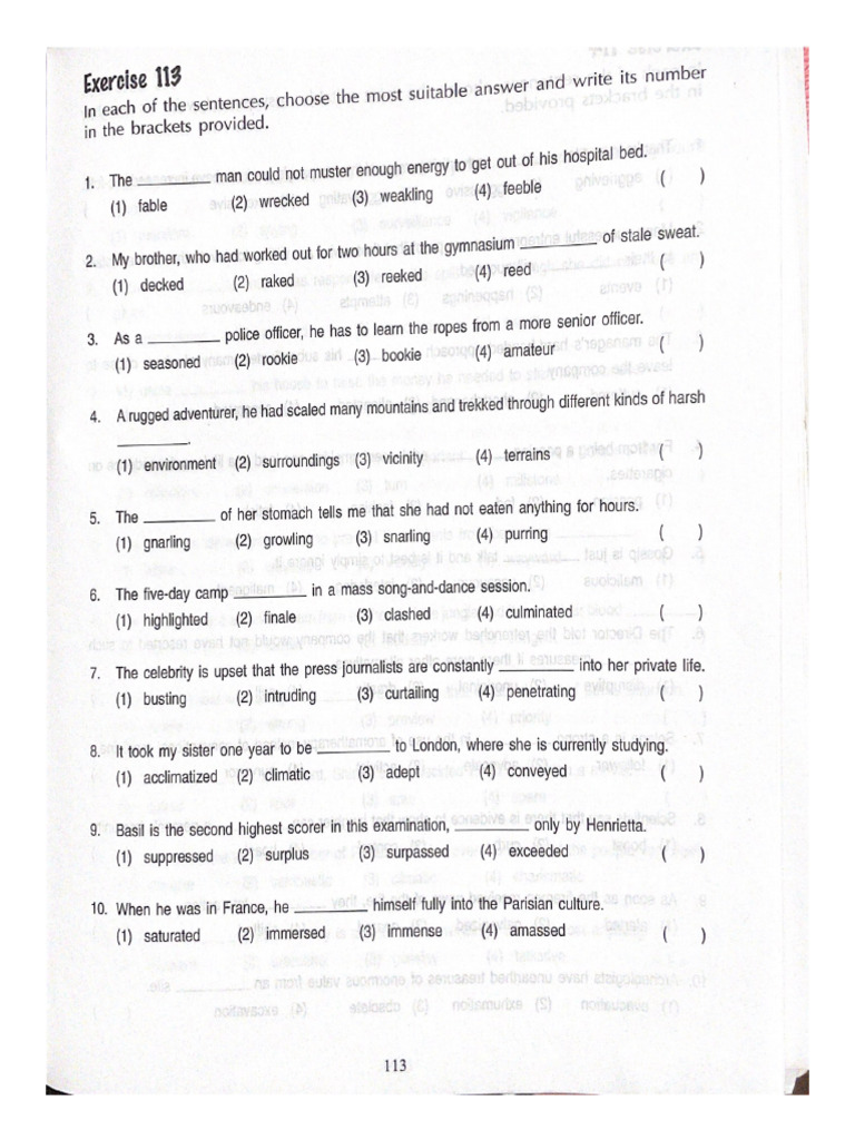 Exercise 113 | PDF