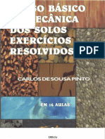 Curso B Sico de Mec Nica Dos Solos (16 Aulas) - 3 Edi o - (Exerc Cios Resolvidos)