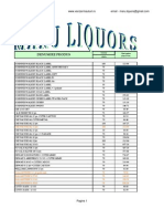 Johnnie Walker Black Label and Scotch Whisky Price List