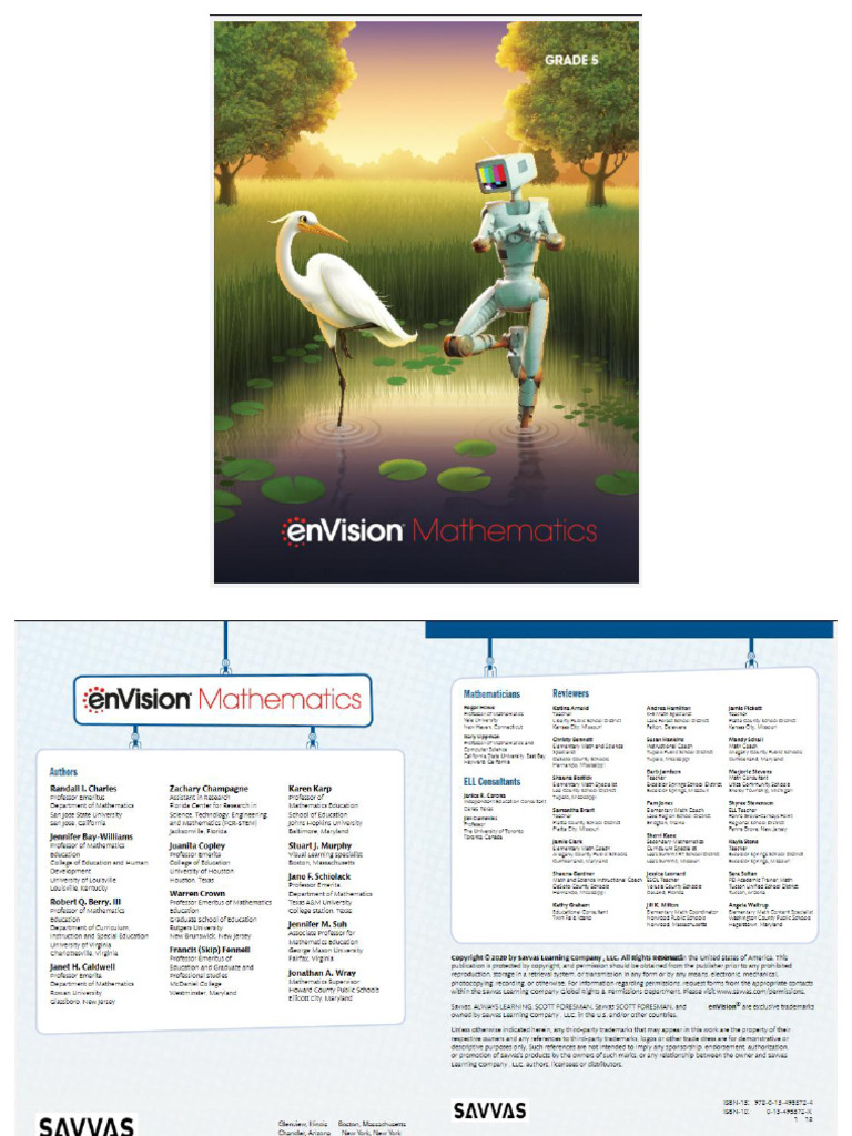 Envision Mathematics 2020 Common Core Grade 5 Student Edition | PDF