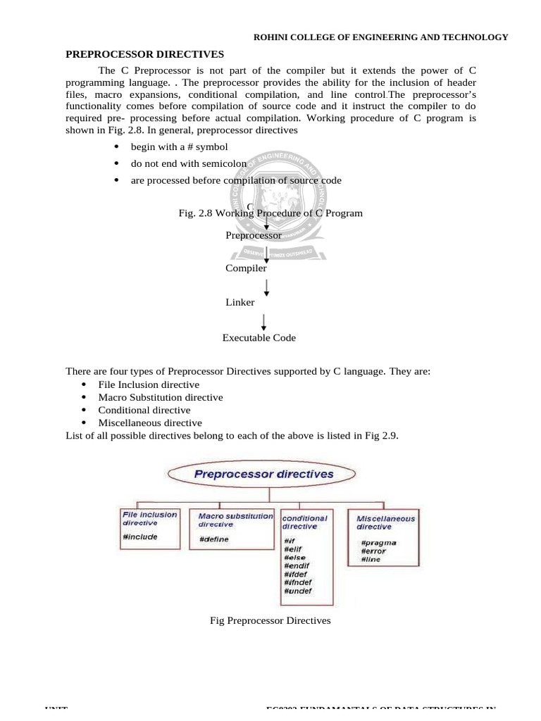 C Preprocessor Directives Explained | PDF | Parameter (Computer ...