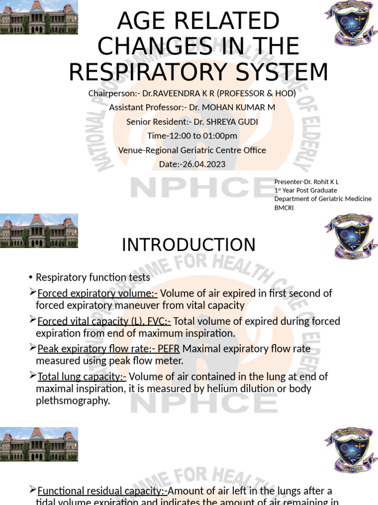 Age-Related Changes in Respiratory Health | PDF | Respiratory System ...
