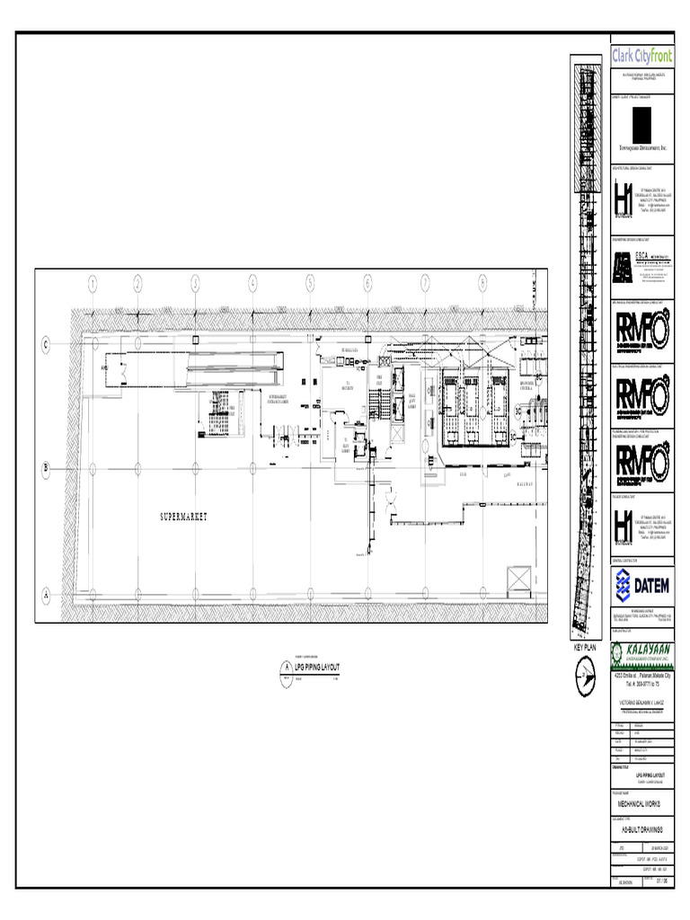Tower 1 LPG Piping Layout Plan | PDF