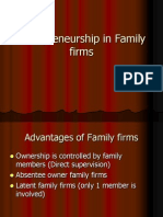 Entrepreneurship in Family Firms