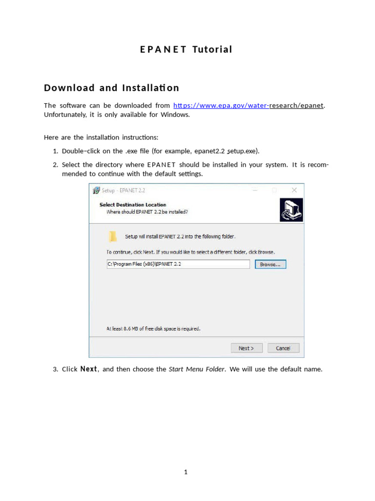 EPANET Tutorial | PDF | Pump | Software