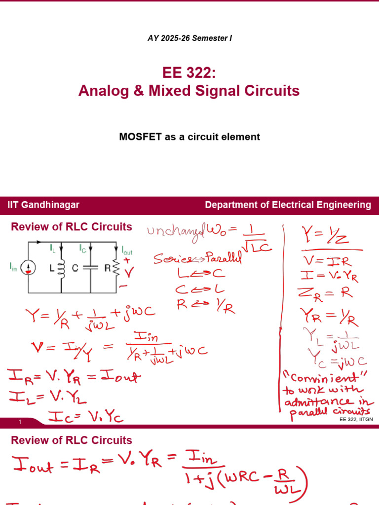 Analog, RLC, Circuits | PDF