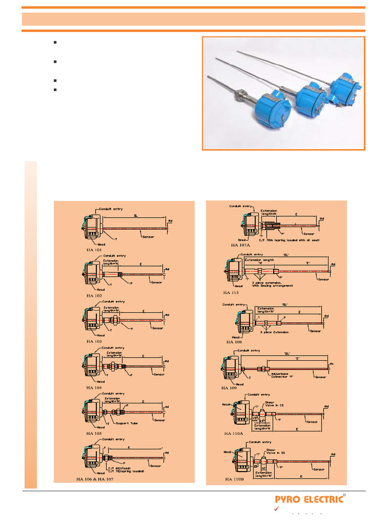 Thermocouple & RTD Assemblies Overview | PDF | Manufactured Goods ...