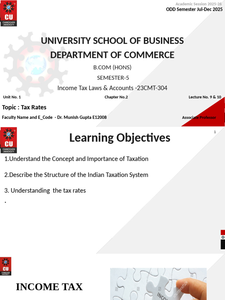 Tax Rates and Surcharge for AY 2025-26 | PDF | Tax Deduction | Taxes