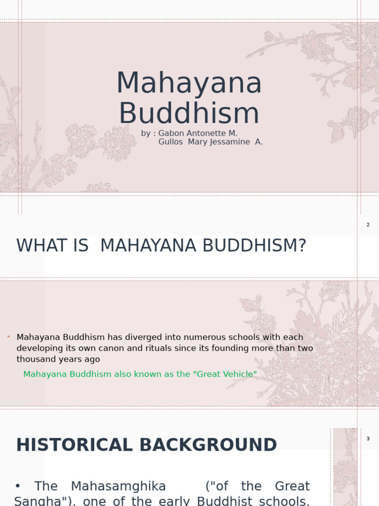 Overview of Mahayana Buddhism | PDF | Bodhisattva | Mahayana