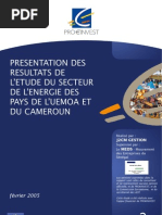 Download 2005 - Etude Energie - UEMOA by mdogue SN9198146 doc pdf