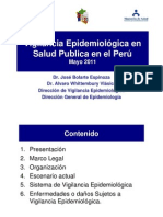 Vigilancia epidemiológica en salud pública