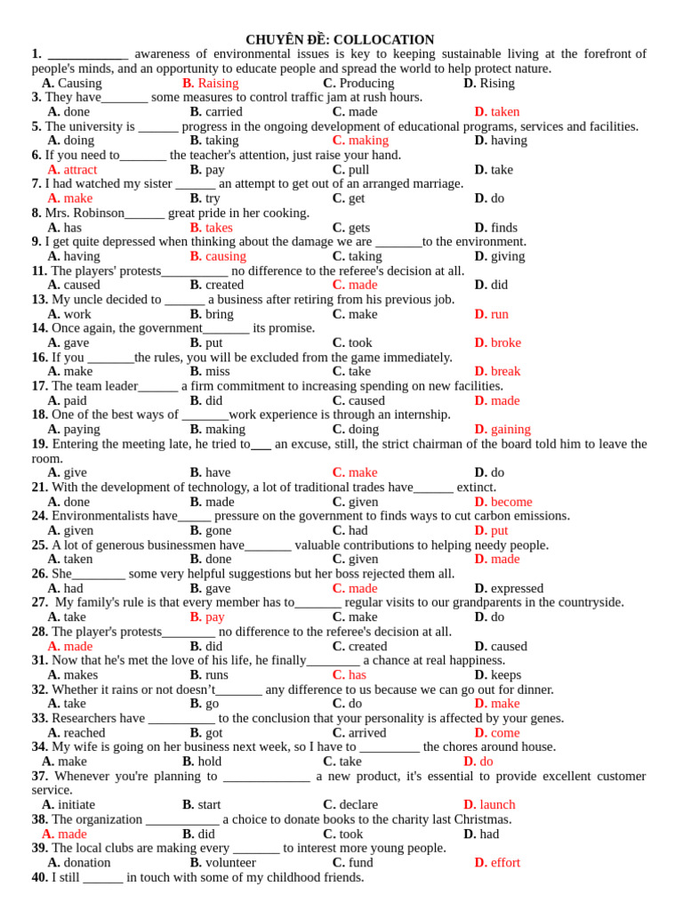 Mastering Collocations in English | PDF